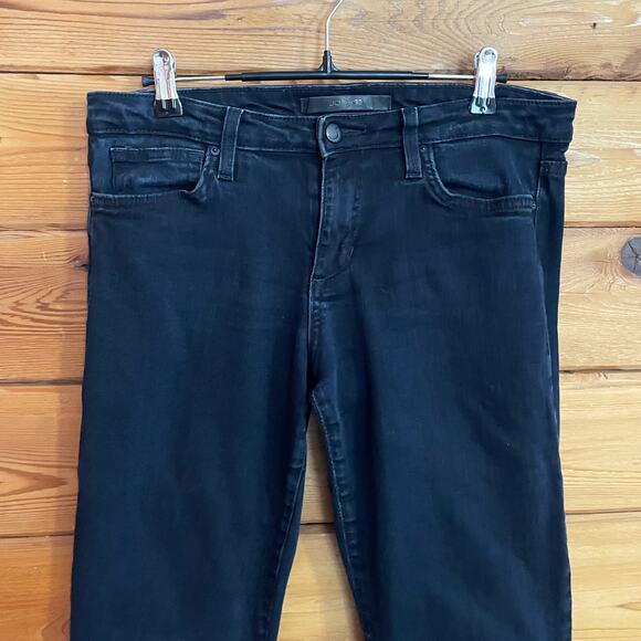 Joe's Jeans Corah Black Quilted Leather Knee Panel The Skinny Leg Jeans Size 29 - Picture 6 of 10